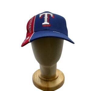 Twins Ent Inc Texas Rangers MLB Vintage Snapback Hat Adjustable Blue Red OSFA